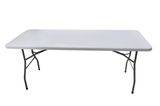 8'x30'' Banquet Plastic Folding Table, 8FT Rectangle Fodable Table