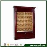 Commercial Cherry Wood Cigar Cabinet with Glass Doors