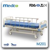 Good Price! Hospital Furniture, Medical 2 Cranks ABS Steel Manual Hospital Bed with Ce& ISO