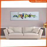 Modern Design Colorful Birds Wholesale Oil Painting Art on Canvas for Home Decoration