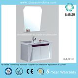 Clean Ceramic Wall Mounted PVC Bathroom Vanity, Cabinet (BLS-16102)