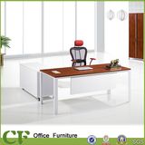 Classic Design Aluminum Frame Manager Desk with Side Cabinet