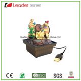 USB Charged Resin Tabletop Fountains for Home Decoration and Garden Ornaments