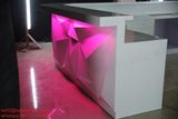 LED Bar Furniture Corian Light Restaurant Counter Cafeteria Marble Restaurant Service Counter