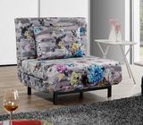 Folding Fabric Sofabed as Extra Bed for Small Room