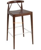 (CL-4411) Antique Hotel Restaurant Club Furniture Wooden High Bar Chair