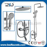 China Modern Brass Copper Chrome Bath Shower Faucet Set