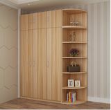 3 Door Woood Grain Wardrobe