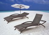 Outdoor Wicker/Rattan Furniture Chaise Lounge Set