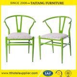 Metal Wishbone Y Chair with PU Cushion