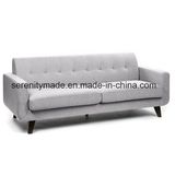 Antique Living Room Furniture Back Tufted Fabric Sofa