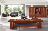 Luxury Wooden Executive Office Desks with Leather Decorative (FOH-BP321)