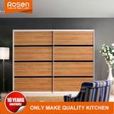 Maple Color Wood Sliding Wardrobes for Sale