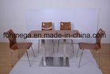 4 Seater HPL Restaurant Dining Table with Aluminum Sealing (FOH-NCP24)