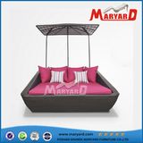 Modern PE Rattan Garden Furniture Daybed