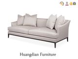 American Style Living Furniture 3 Seater Fabric or Leather Sofa (HD154)