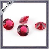 Garnet Round Shape Millennium Cut Glass