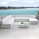 Simple Outdoor /Hotel Rattan /Wicker Sectional/Combined Sofa/Lounge Set Open Air Garden Furniture