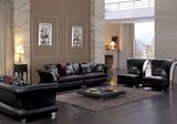 Black Chesterfield Genuine Leather Sofa