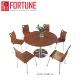 Brown Color Modern Design Chinese Restaurant Round Table Furniture for Sale (FOH-BC30)