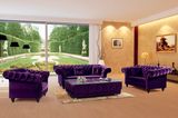 Luxury Purple Velvet Chesterfield Sofa Ms-08