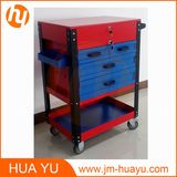 26-Inch Professional 6 Drawer Auto Parts Rolling Tool Cabinet (Blue and Red)