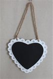 Love Heart Metal Framed Antique Decorative Garden Chalkboard Sign