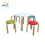 Kid Wooden Furniture Dining Table Set with Good Quality