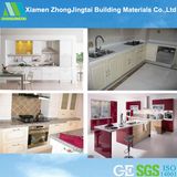 High Polished Kitchen Cabinets with Quartz Countertops From China