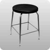 Anti-Static Plastic Four-Legged Stool Chair