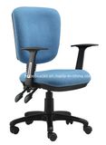 Small Low Back Office Fabric Chair Computer Chair with Fixed Armrest (LDG-833A)