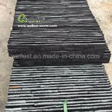 Chinese Pure Black Quartzite Wall Decorative Board Penal Ledge Culture Stone