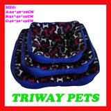 Cheap Printed Fleece Dog Cat Pet Beds (WY161052-2A/C)