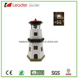 Polyresin Lighthouse Figurines Solar Lights for Garden Decoration