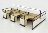 Modular Office Workstation, Wooden Cubicle Table with Overhead Cabinet (sz-ws140)