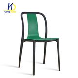 Factory Price Outdoor Armless White Back Support Stacking Plastic Chair