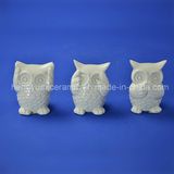 Ceramic Owl Design Samll Figurines for Home Decoration