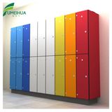 Colorful Vertical 12 Door HPL Locker Bedroom Furniture