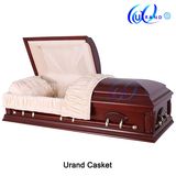 Oversize Funeral Adult Velvet Interior Hot Sale Coffin and Casket