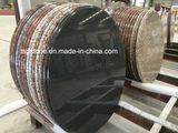 Natural Stone Round Bar Table with Steel Leg