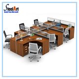 Office Furniture Wooden Modular 6 Person Workstation