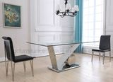 Glass Top Dining Table Set