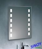 Sinoy Decorative Sandblasted / Frosted Clear Silver Mirror Glass, Mirrors That Designed for Producing LED Mirrors