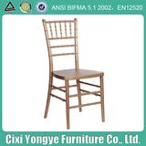 Plastic Golden Resin Chiavari Chair for Outdoor Wedding