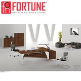 Special Design New Melamine Type Office Desk with Side Return (FOH-SM2318-B)