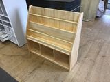 Solid Children Wood Book Rack Book Cabinet