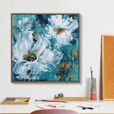 Room Decor Wall Oil Painting Framed Art Flower Canvas Prints