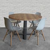 (SD3010) Modern Round Wood Dining Table for Restaurant Furniture Set