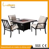 Aluminum Patio Fire Pit Table Home Rattan Dining Chair Hotel Wicker Outdoor Garden Furniture