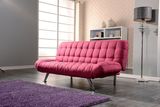 Simple 2 Folded Fabric Sofa Bed for Living Room